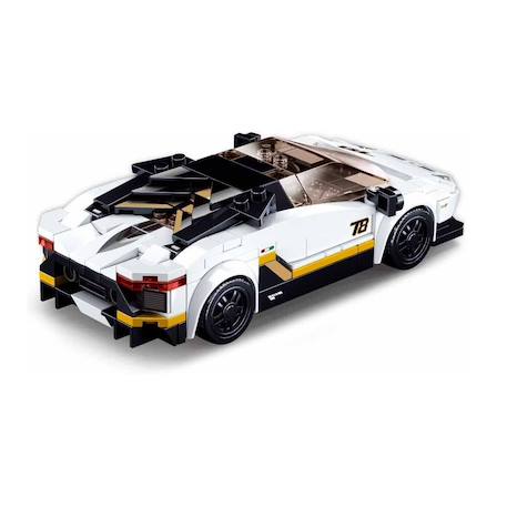 Model bricks - super voiture italienne blanche Blanc 3 - vertbaudet enfant 