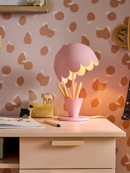 Lampe à poser en métal inclinable rose pâle 2 - vertbaudet enfant 