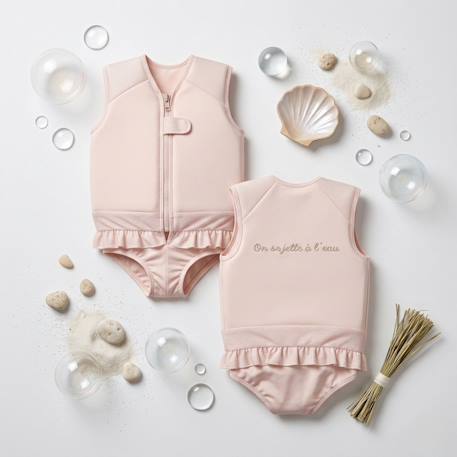 Maillot de bain flottant enfant - mousse Rose pâle 4 - vertbaudet enfant 