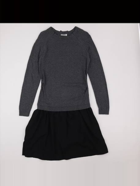 Robe grossesse - 34 à 36 Gris, noir 1 - vertbaudet enfant 