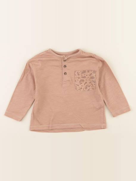 Tee-shirt - 12 mois Marron 1 - vertbaudet enfant 