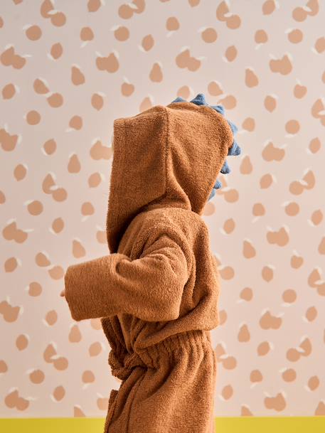 Peignoir enfant Dinosaure personnalisable bleu+camel 9 - vertbaudet enfant 