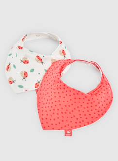 Puériculture-Pack de 2 bavoirs pour bébé en coton imprimé