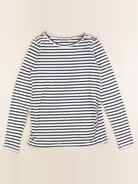 Tee-shirt grossesse - 34 à 36 Blanc, bleu 1 - vertbaudet enfant 