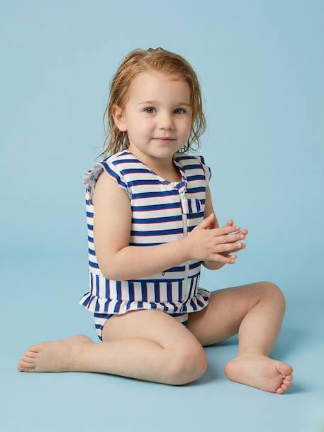 Maillot de bain flottant enfant - neo Blanc / bleu 2 - vertbaudet enfant 