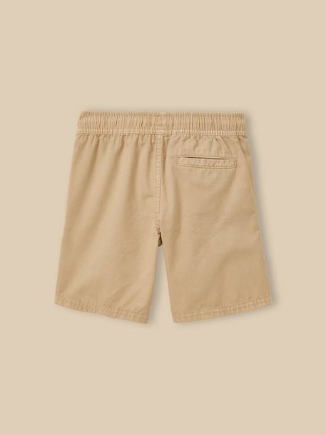 Bermuda taille élastiquée garçon Aqua+Beige 6 - vertbaudet enfant 