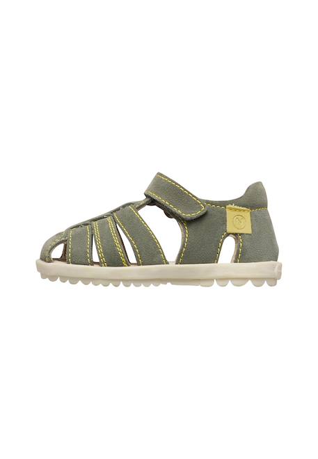 Sandales semi see Marron-sage+Vert-jaune 8 - vertbaudet enfant 