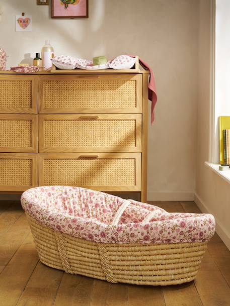 Housse pour couffin en gaze de coton Bord de mer+Hygge+Nuages+rose imprimé 19 - vertbaudet enfant 
