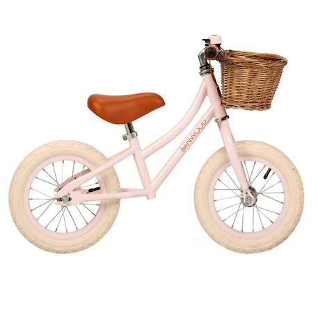 Draisienne sans pédales de 3 à 5 ans Crème+Rose clair 7 - vertbaudet enfant 