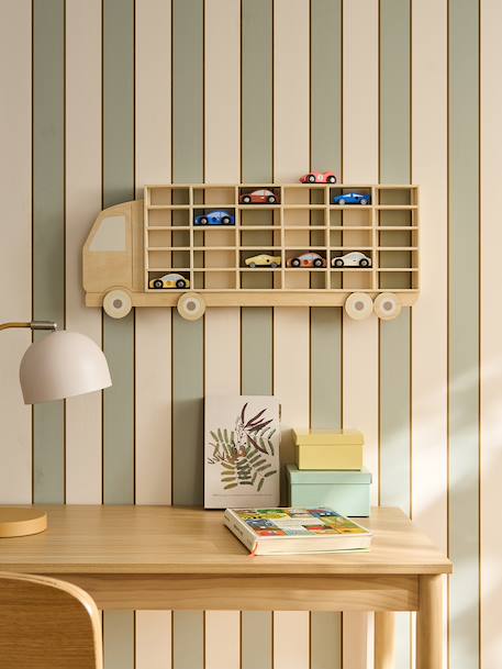 Rangement mural forme camion beige 1 - vertbaudet enfant 