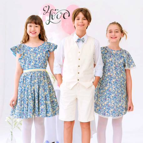 Bermuda de costume   - cérémonie  jimini Beige clair 2 - vertbaudet enfant 
