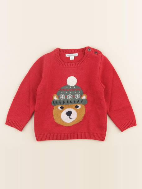 Pull - 12 mois Rouge 1 - vertbaudet enfant 