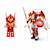 Robot mecha 2 en 1 rouge blanc Rouge 2 - vertbaudet enfant 