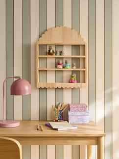 Chambre et rangement-Rangement étagère figurines bois feston