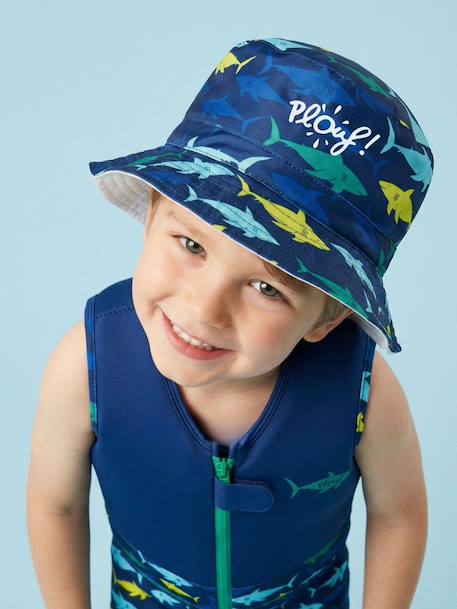 Garçon-Accessoires-Chapeau-Bob de plage anti-uv réversible - garçon