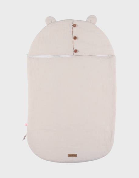 Nid d'ange mousseline de coton bio Beige 1 - vertbaudet enfant 