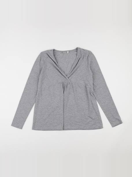 Tee-shirt allaitement - 38 à 40 Gris 1 - vertbaudet enfant 