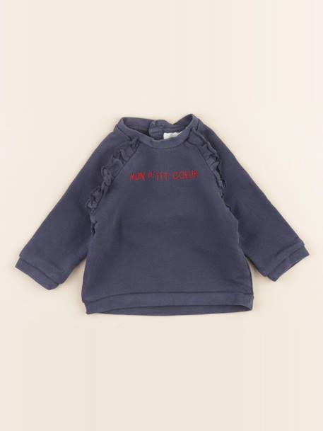 Sweat - 6 mois Bleu 1 - vertbaudet enfant 