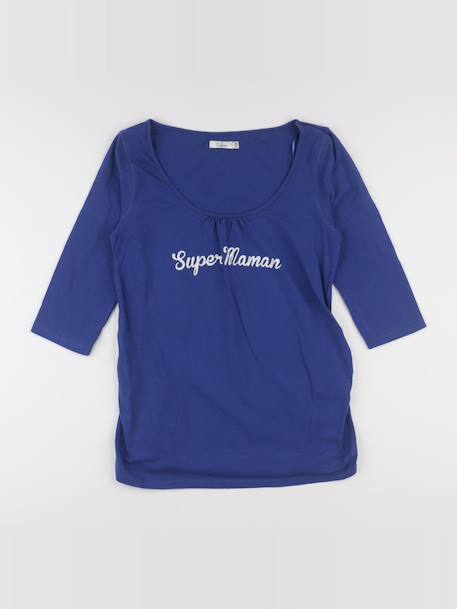 Tee-shirt grossesse - 38 à 40 Bleu 1 - vertbaudet enfant 