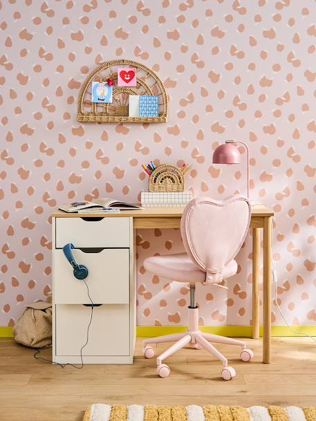 Bureau bois enfant avec tiroirs blanc 1 - vertbaudet enfant 