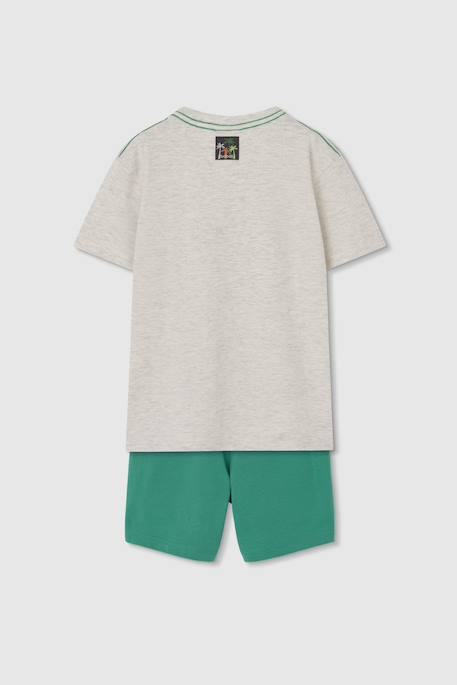 Ensemble enfant t-shirt et pantalon en coton Gris 2 - vertbaudet enfant 