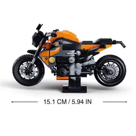 Model bricks - moto orange Orange 4 - vertbaudet enfant 