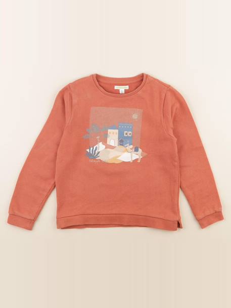 Sweat - 8 ans Orange 1 - vertbaudet enfant 