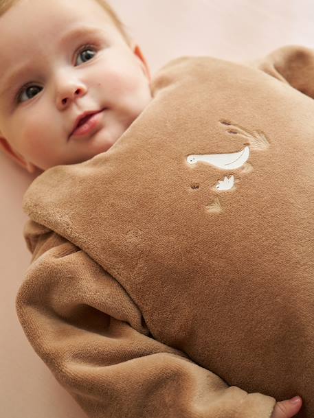 Gigoteuse hiver manches amovibles caramel 2 - vertbaudet enfant 