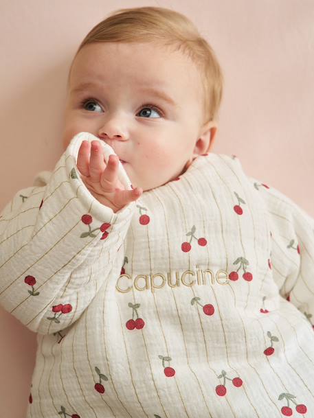 Gigoteuse manches amovibles personnalisable écru 2 - vertbaudet enfant 
