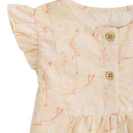 Blouse bébé en popeline poésie d'été Vanille 4 - vertbaudet enfant 