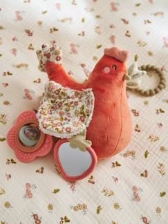 Jouet-Premier âge-Peluche à suspendre poule