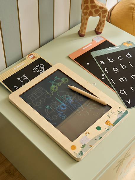 Tablette magique de dessin en bois FSC® Tanzanie 2 - vertbaudet enfant 