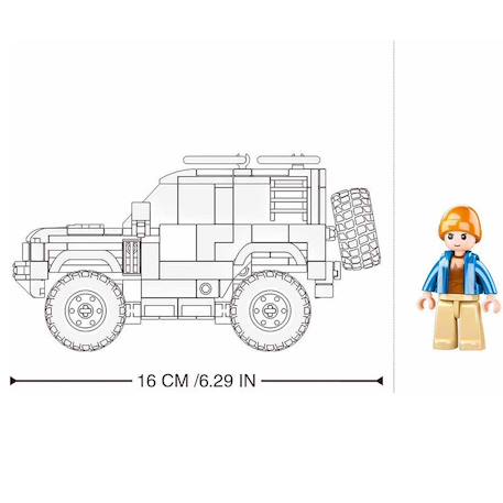 Model bricks - suv d'attaque anglais Vert 4 - vertbaudet enfant 