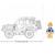 Model bricks - suv d'attaque anglais Vert 4 - vertbaudet enfant 