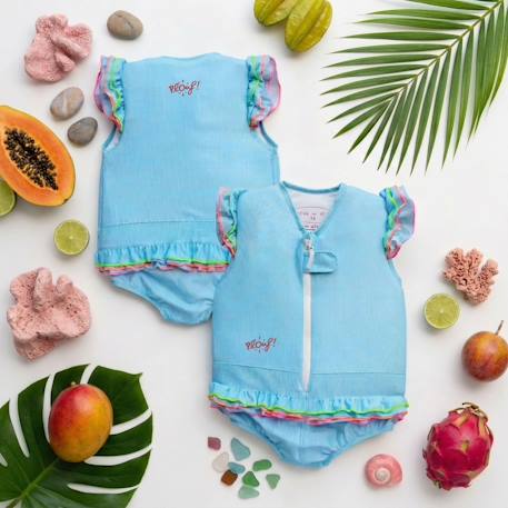Maillot de bain flottant enfant - nana Bleu ciel 4 - vertbaudet enfant 