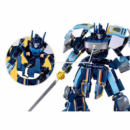 Robot mecha 2 en 1 bleu gris Bleu 4 - vertbaudet enfant 