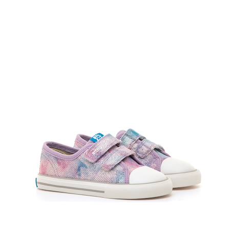 Sneakers bébé synthétique fermeture adhésive barefoot Purple 4 - vertbaudet enfant 