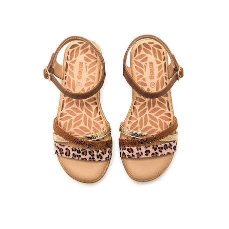 Sandales filles synthétique boucle Black+Brown 7 - vertbaudet enfant 