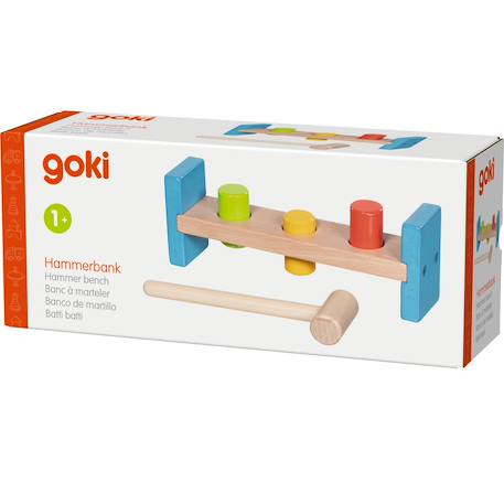Banc à marteler avec 3 bâtons Beige 3 - vertbaudet enfant 