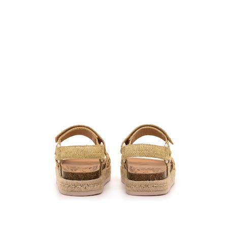 Sandales filles synthétique boucle Beige 3 - vertbaudet enfant 