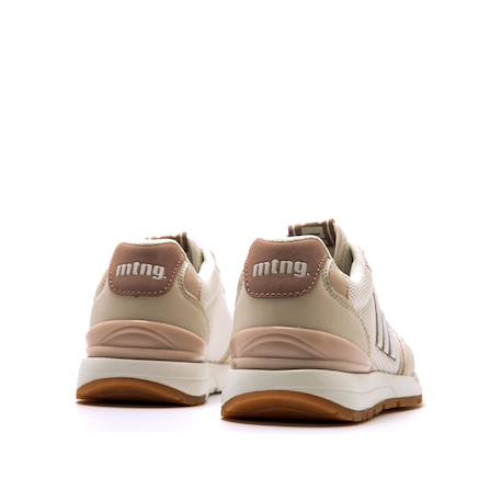 Sneakers filles textile lacets Beige clair+Pink 3 - vertbaudet enfant 