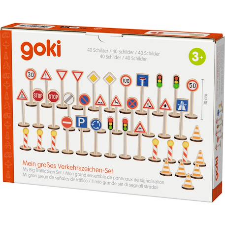 Set de 40 panneaux de signalisation Beige 2 - vertbaudet enfant 