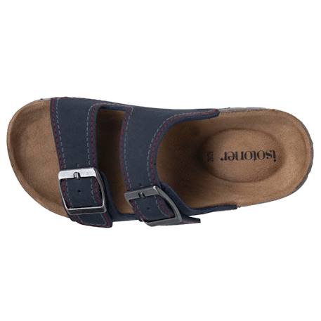 Sandales de plage à doubles brides - semelle confortable et légère Camo+Marine surpiqûre+Multico+Rose 8 - vertbaudet enfant 