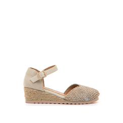 Chaussures-Sandales compensées filles synthétique boucle