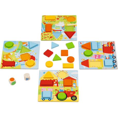 Jeu de dés couleurs et formes Blanc 5 - vertbaudet enfant 