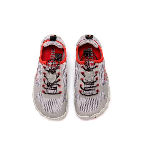 Sneakers filles synthétique lacets Grey+Pink 2 - vertbaudet enfant 