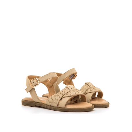 Sandales filles synthétique boucle Beige 5 - vertbaudet enfant 