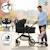 Trottinette 2 en 1 universelle pour poussette Go Seat Noir 3 - vertbaudet enfant 