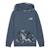 Sweat à capuche Bleu+Noir 1 - vertbaudet enfant 