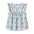 Blouse  fleurie liberty   à volants  appoline Bleu ciel rose 4 - vertbaudet enfant 